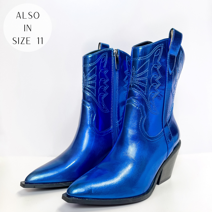 Corky's | Rowdy Western Stitch Boots in Electric Blue - Giddy Up Glamour Boutique