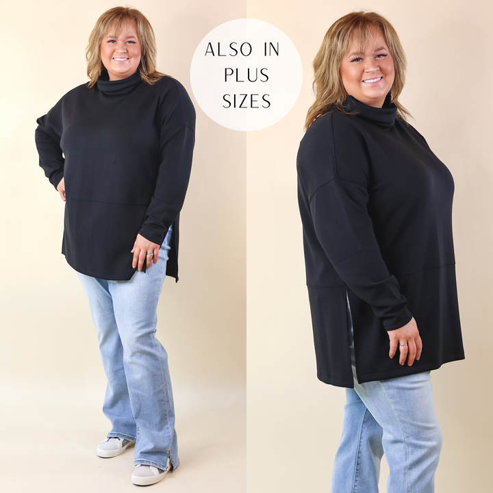SPANX | AirEssentials Turtleneck Tunic in Black - Giddy Up Glamour Boutique