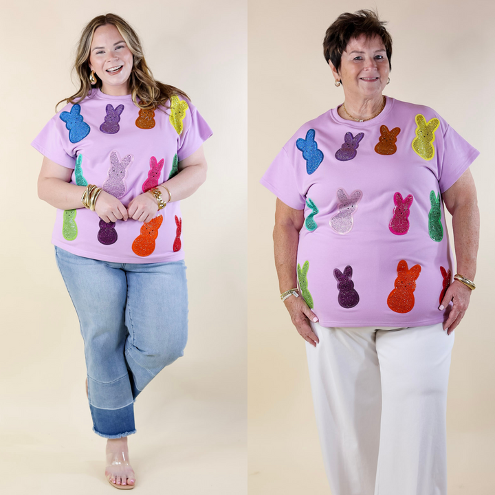 Queen Of Sparkles | Bunny Bliss Sequin Top in Purple - Giddy Up Glamour Boutique