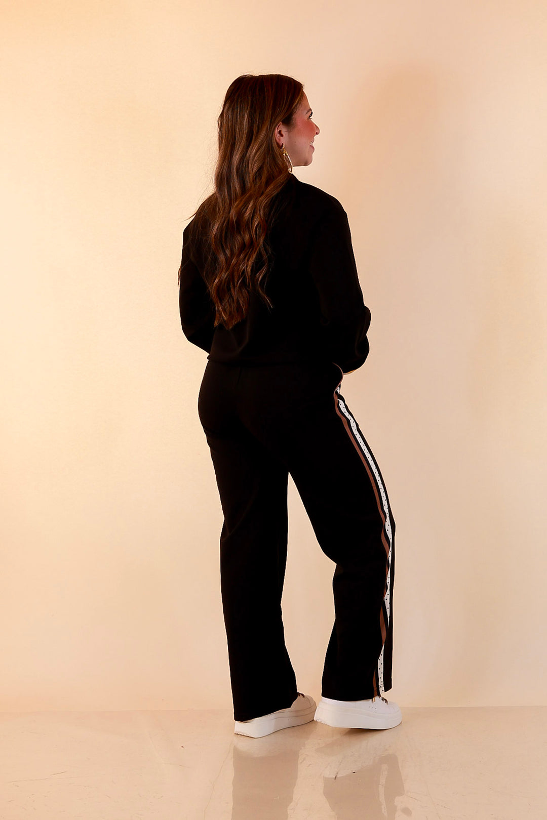 Simply Southern Ahead of the Game quarter zip pullover in black