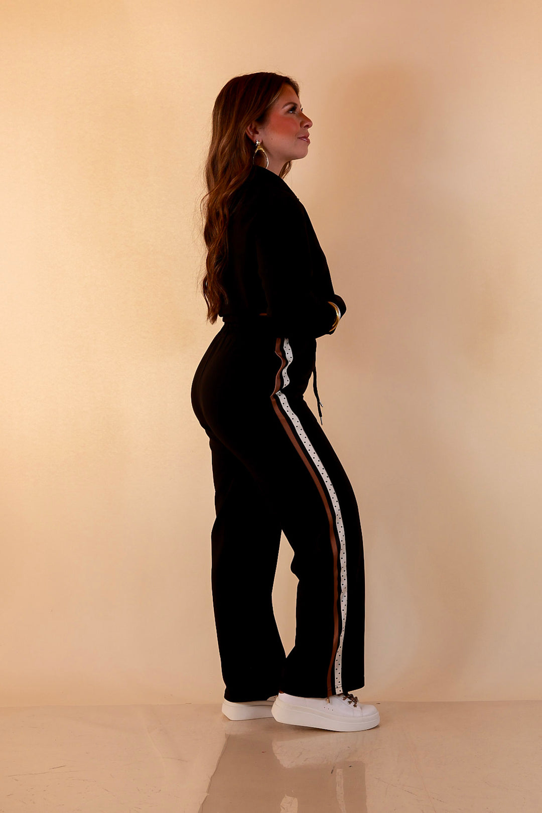 Simply Southern Ahead of the Game quarter zip pullover in black