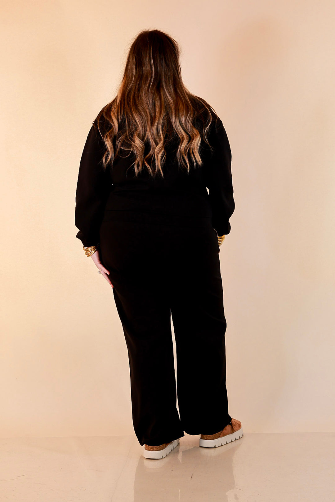 Simply Southern Ahead of the Game pull-on track pants in black