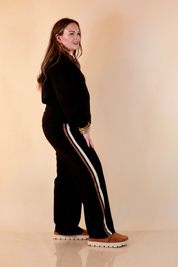 Simply Southern Ahead of the Game pull-on track pants in black