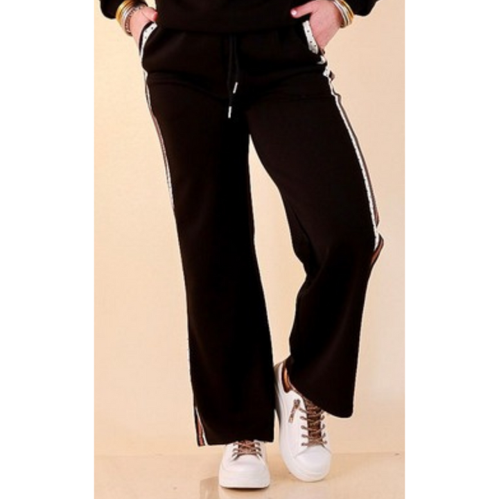 Ahead of the Game track pants in black