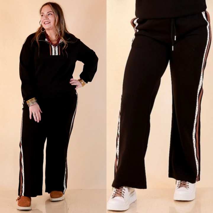 Ahead of the Game track pants in black