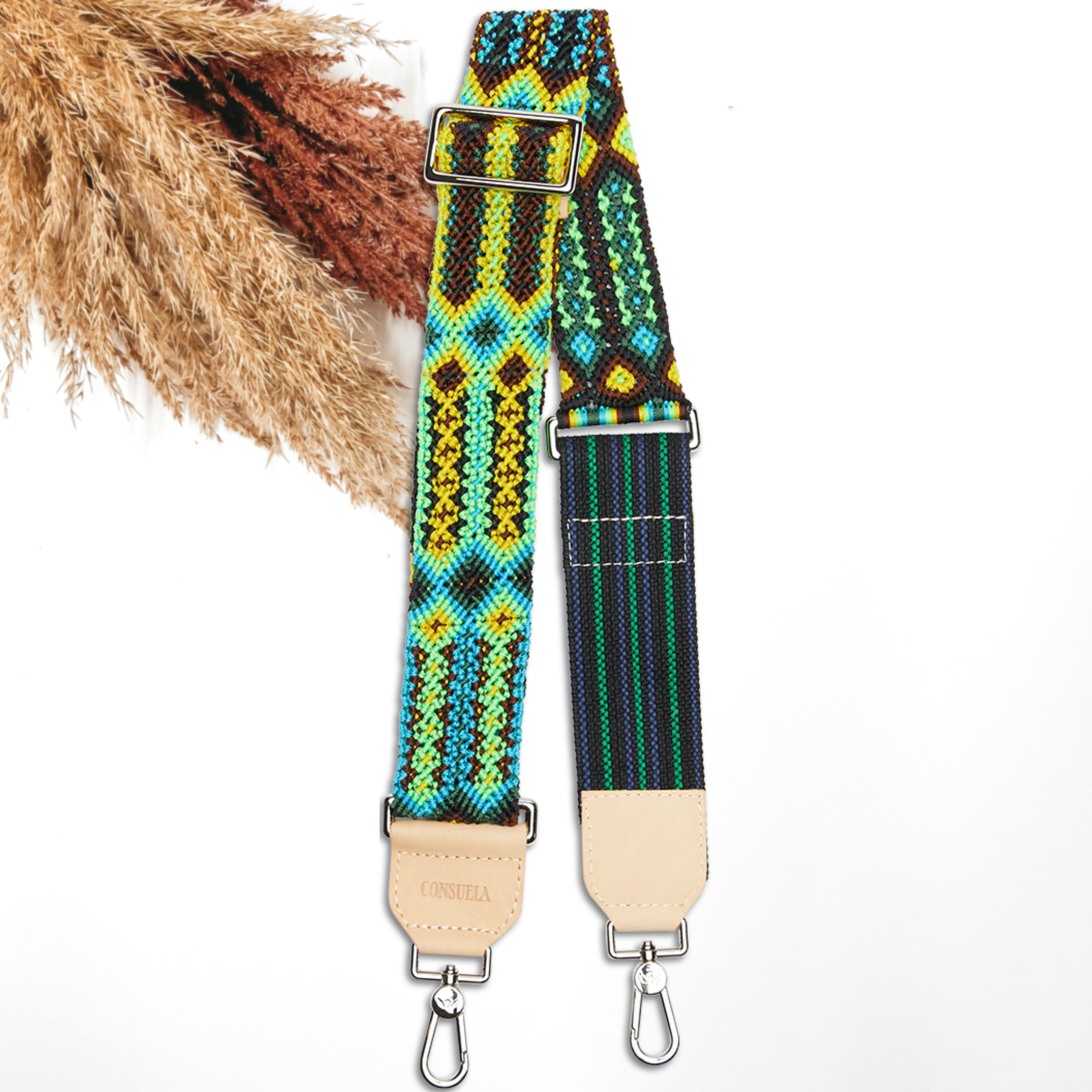 Consuela | Kiwi Woven Crossbody Purse Strap - Giddy Up Glamour Boutique