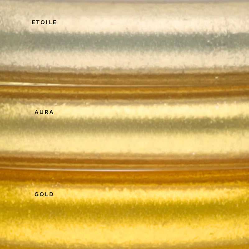 BuDhaGirl | Set of Six | Aura Lumine 3mm All Weather Bangles in Gold