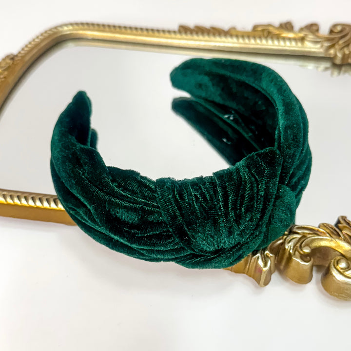 Velvet Knotted Headband in Various Colors