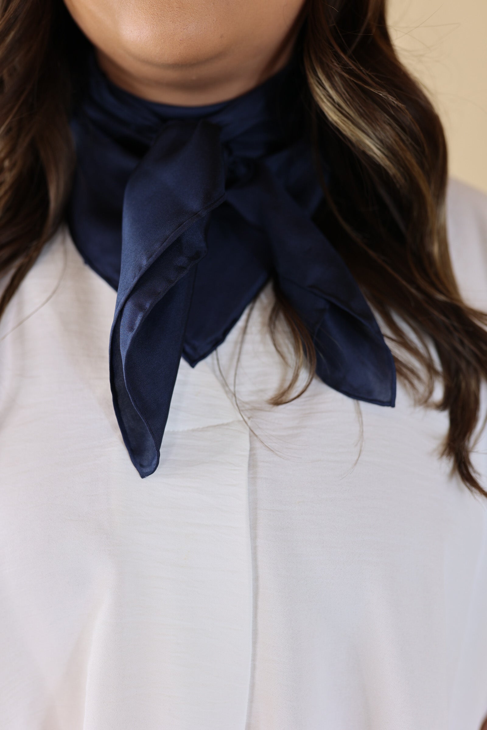 Solid Wild Rag in Navy - Giddy Up Glamour Boutique