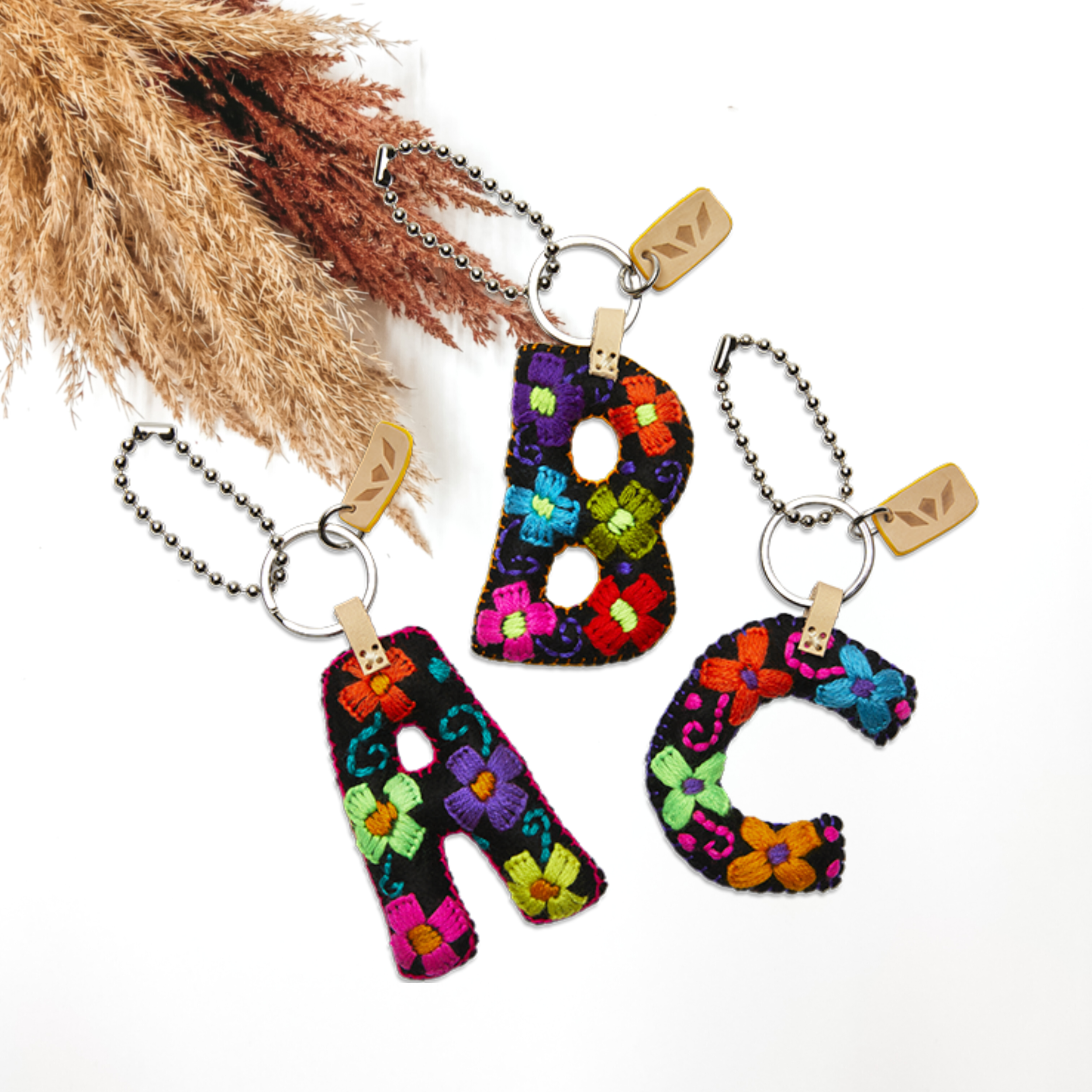Consuela | Black Felt Letter Charms - Giddy Up Glamour Boutique