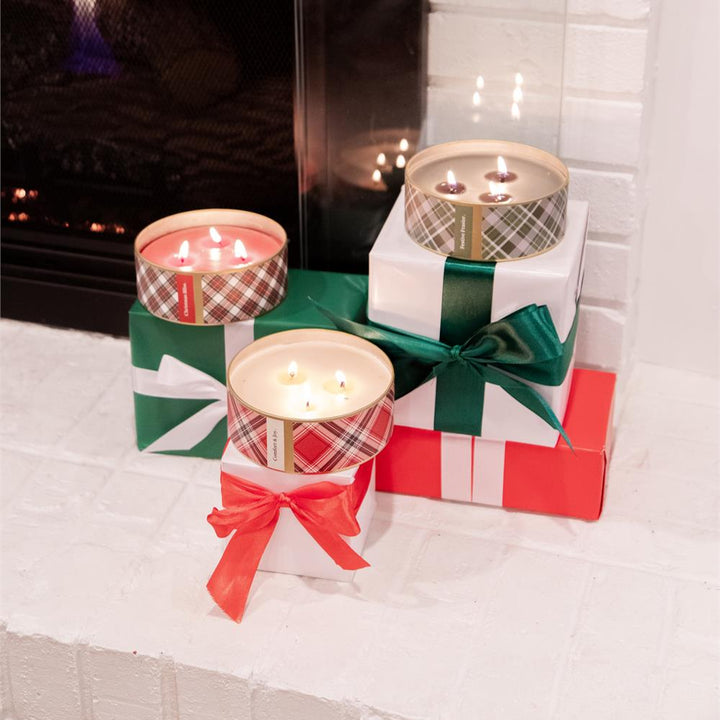 Bridgewater Candle Company | Holiday 3-Wick Tin Candle | Welcome Home