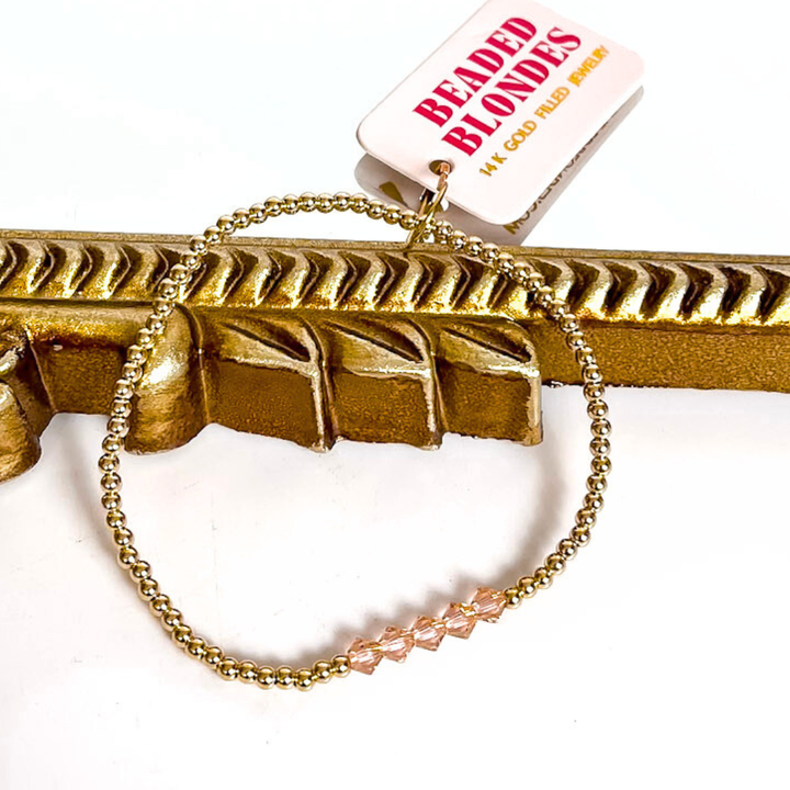 Beaded Blondes | Kim Bracelet in Blush Pink and Gold