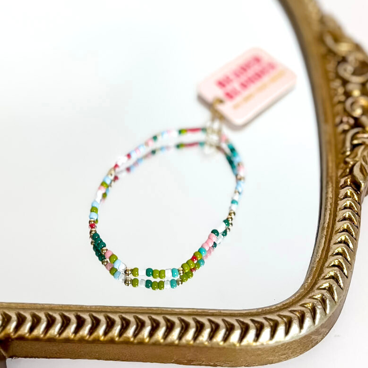 Beaded Blondes | Multi Color Cheer Sprinkle Bracelet