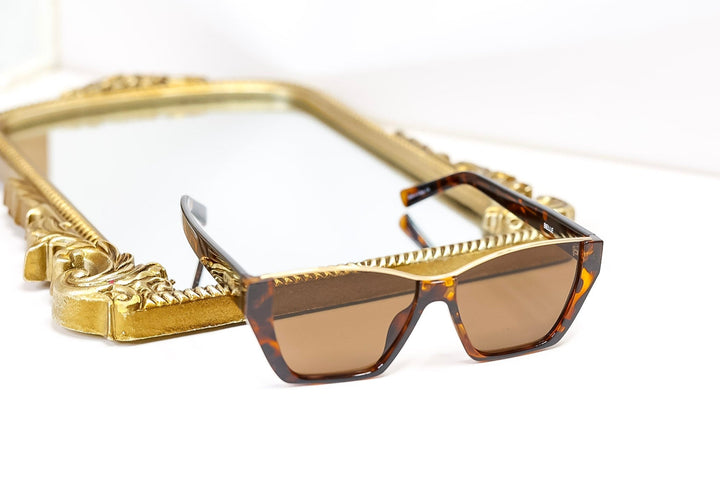 Otra Eyewear | Belle Square Cat-Eye Sunglasses in Tortoiseshell