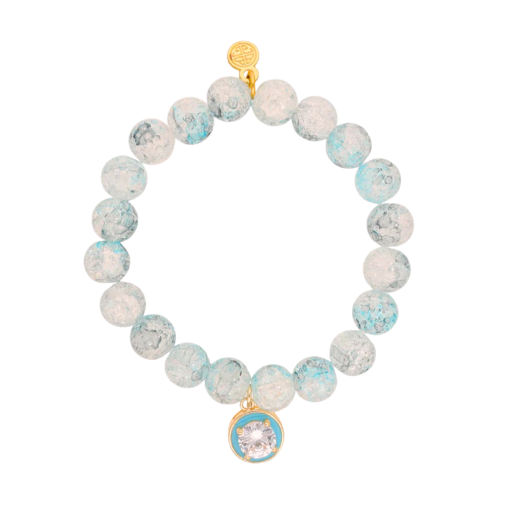 BuDhaGirl | Mar Beaded Bracelet in Mint Blue