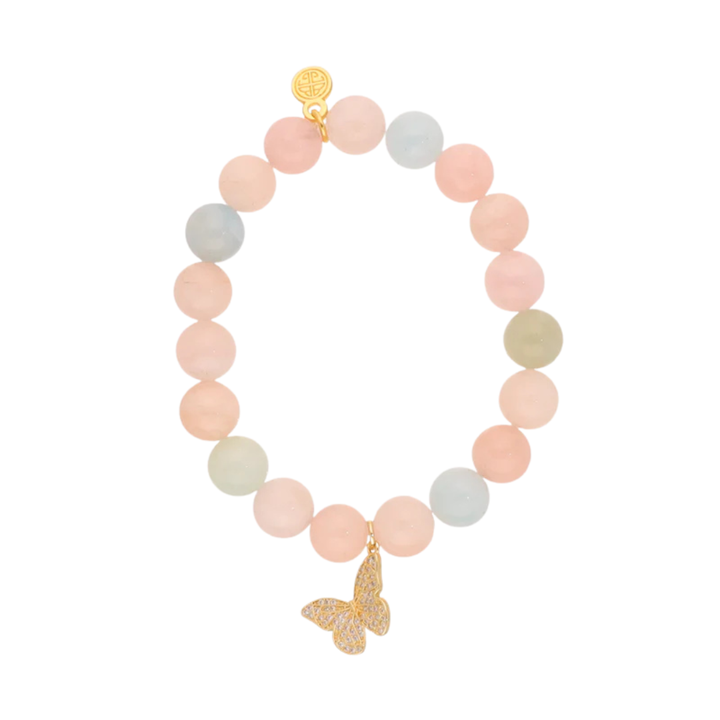 BuDhaGirl | Papillon Butterfly Beaded Bracelet in Multi Color