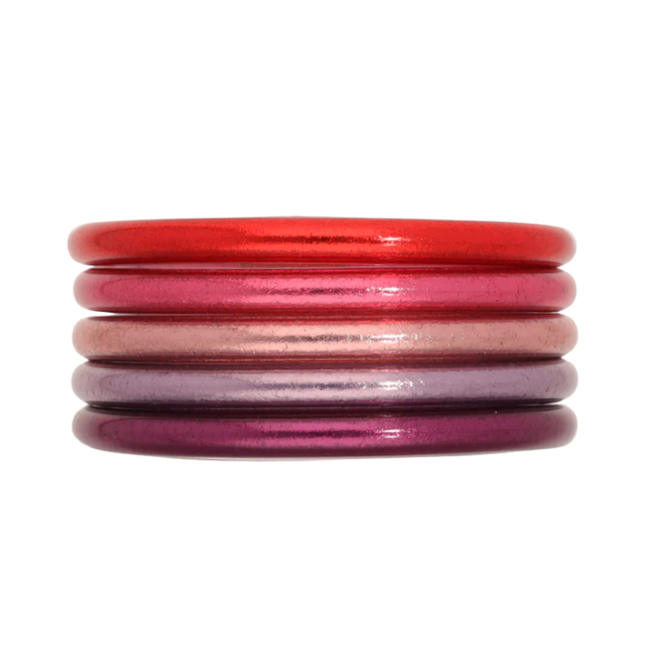 BuDhaGirl | Set of Five | All Weather Bangles Be Mine Stack