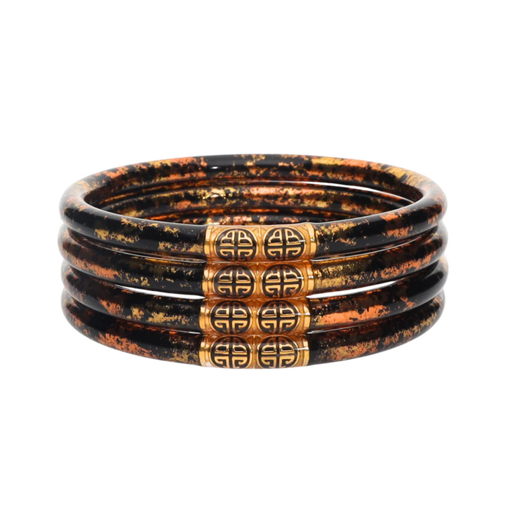 BuDhaGirl | Set of Four | KOI All Weather Bangles in Leopard Print