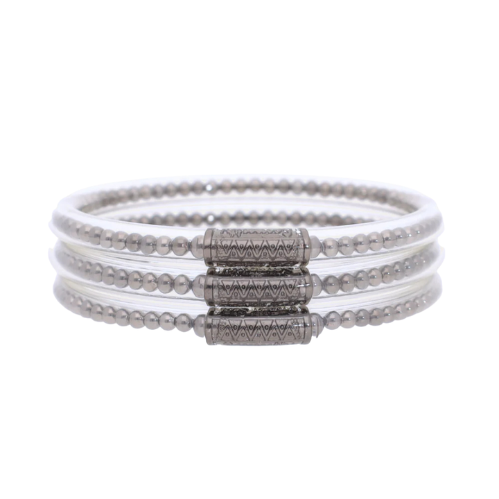 BuDhaGirl | Set of Three | BiBi All Weather Bangle in Gunmetal