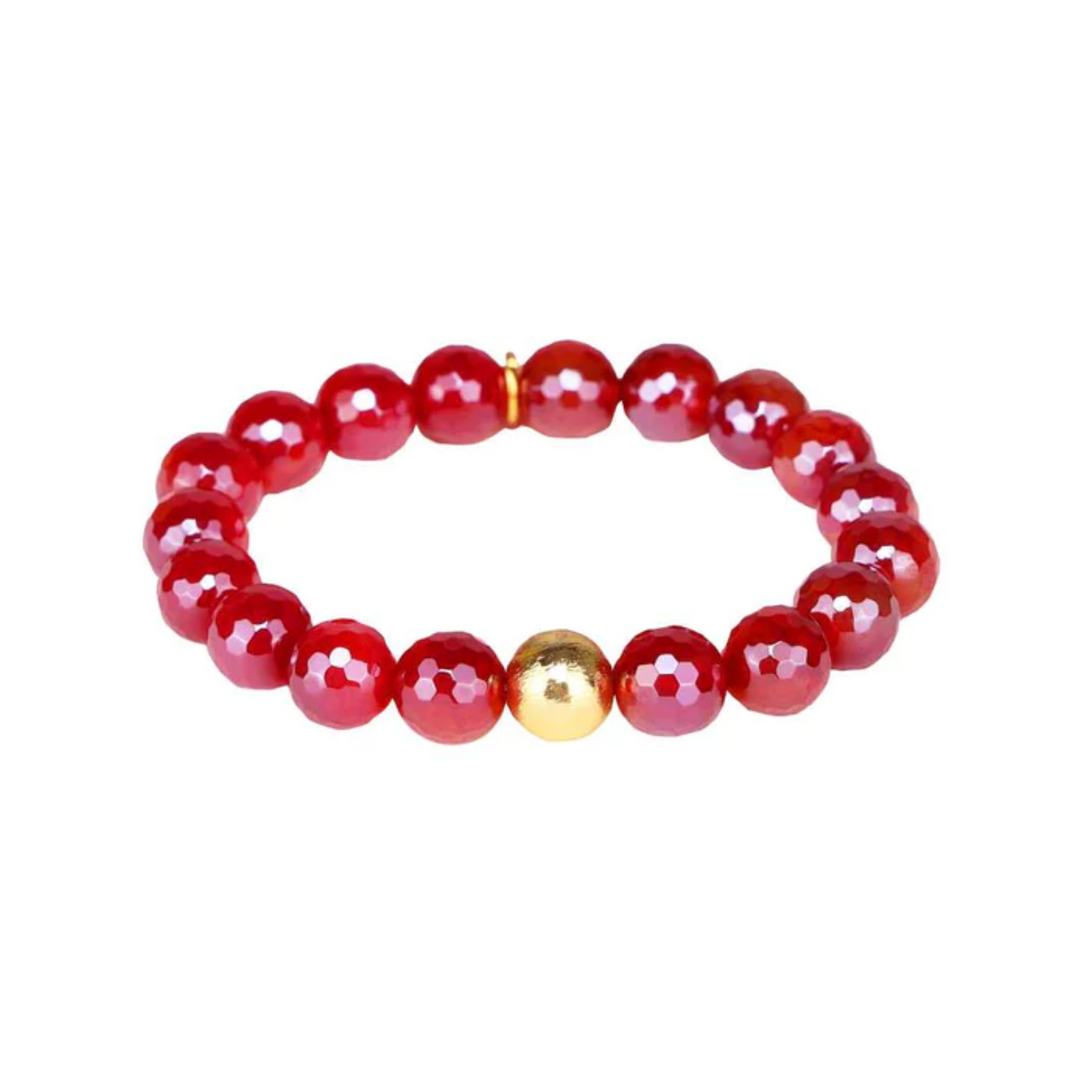 BuDhaGirl | Mélange Beaded Bracelet in Scarlet - Giddy Up Glamour Boutique