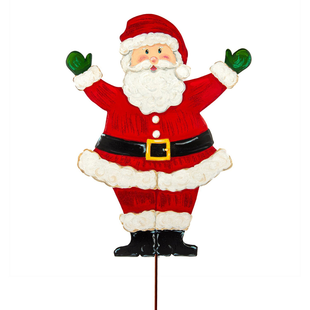 The Round Top Collection | Joyful Santa Medium Stake