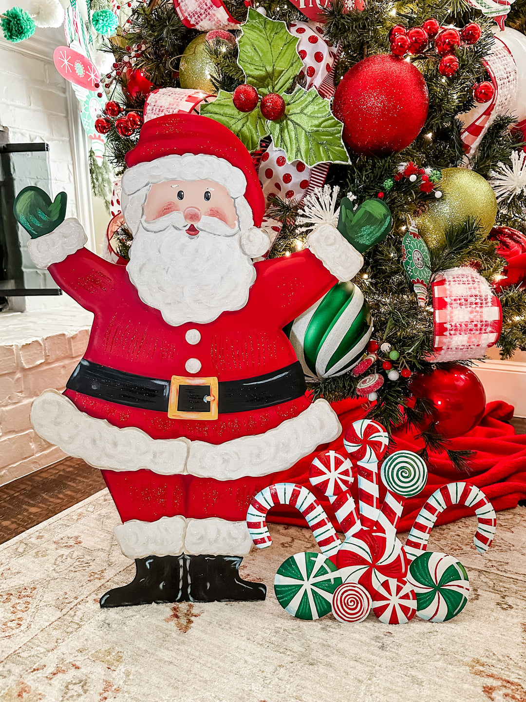 The Round Top Collection | Joyful Santa Medium Stake
