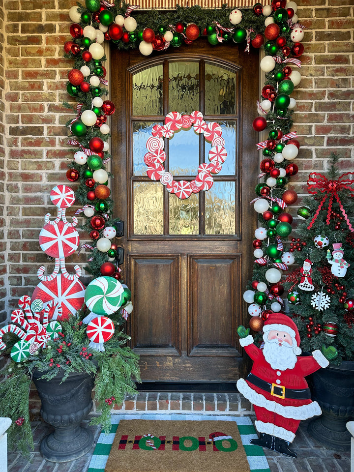 The Round Top Collection | Joyful Santa Medium Stake