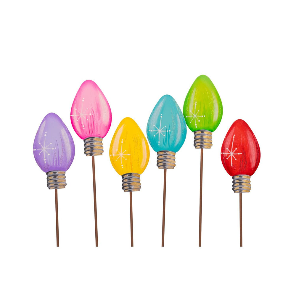 The Round Top Collection | Mini Merry & Bright Bulbs Set of 6