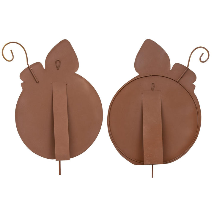 The Round Top Collection | Modern Red, White &amp; Green Ornaments Set of 2