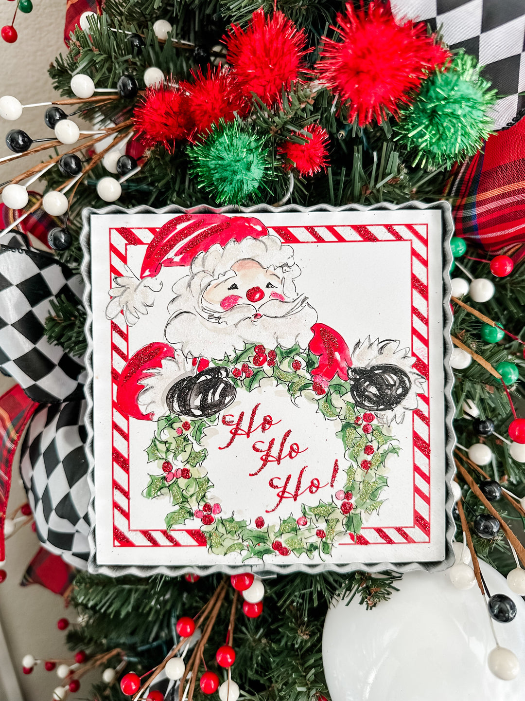 The Round Top Collection | Mini Gallery Art Beck's HoHoHo Santa