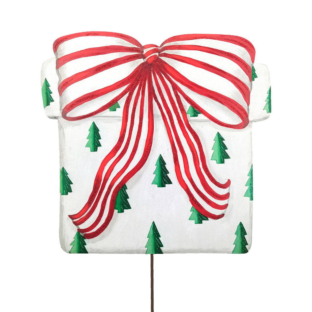 The Round Top Collection | Modern Gift Box Yard Stake
