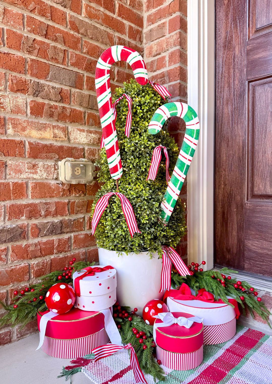 The Round Top Collection | Modern Candy Canes Set of 2