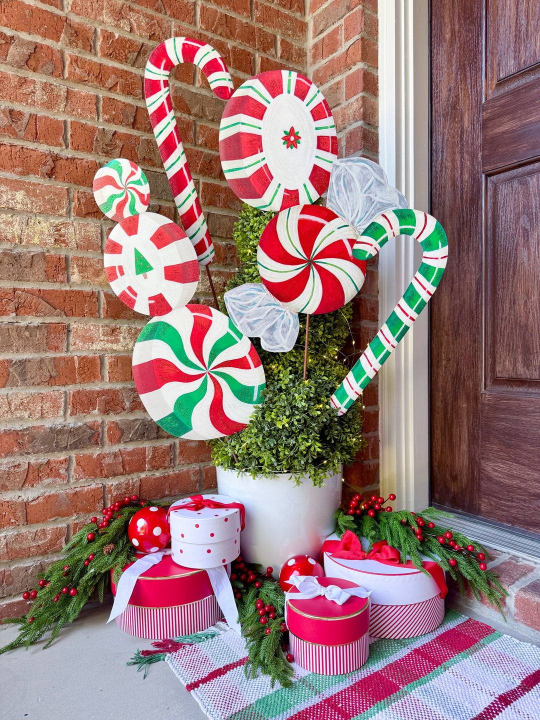 The Round Top Collection | Modern Candy Canes Set of 2