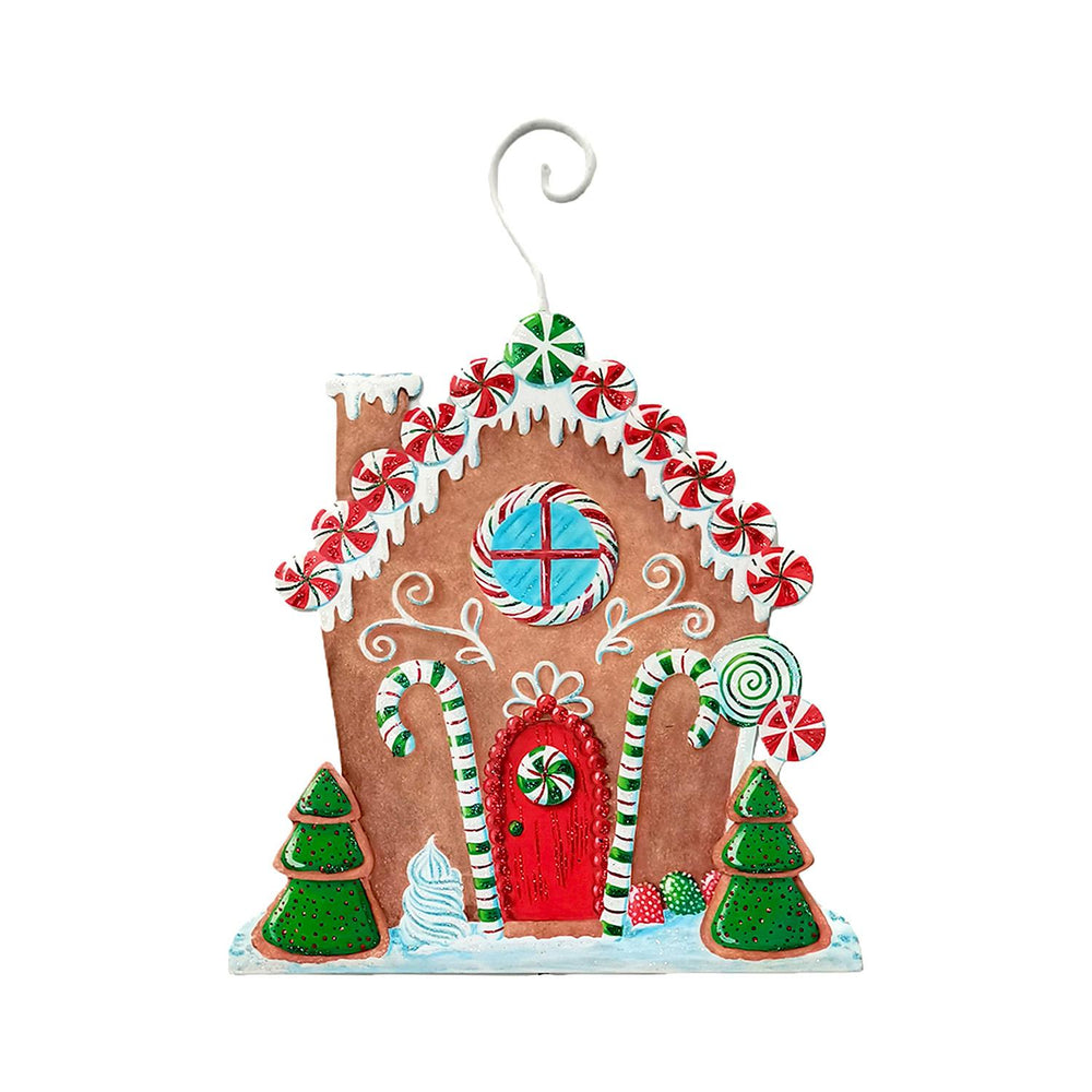 The Round Top Collection | Snowy Gingerbread House Ornament