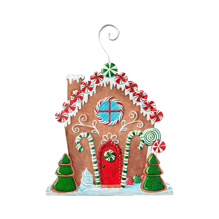 The Round Top Collection | Snowy Gingerbread House Ornament