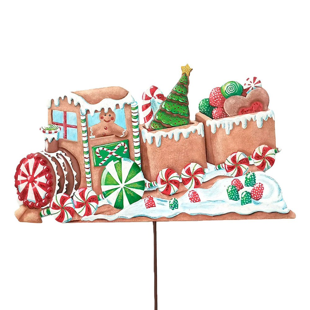 The Round Top Collection | Snowy Gingerbread Train