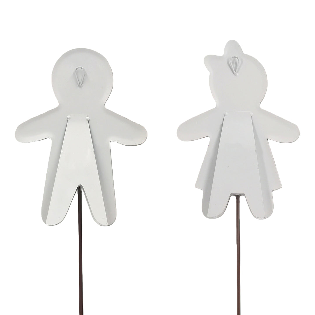 The Round Top Collection | Snowy Gingerbread Boy &amp; Girl Set of 2
