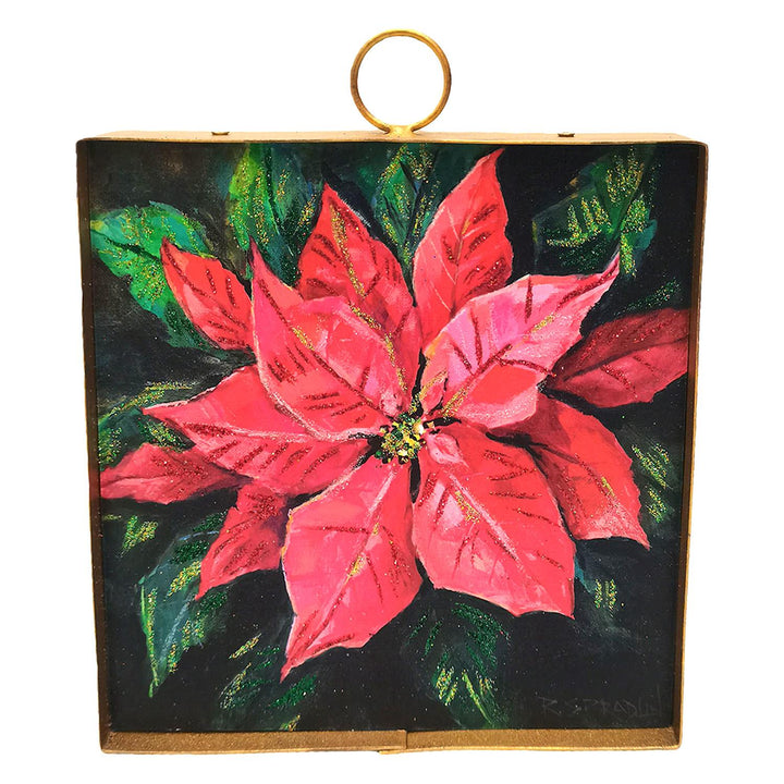 The Round Top Collection | Mini Gallery Art Red Poinsettia