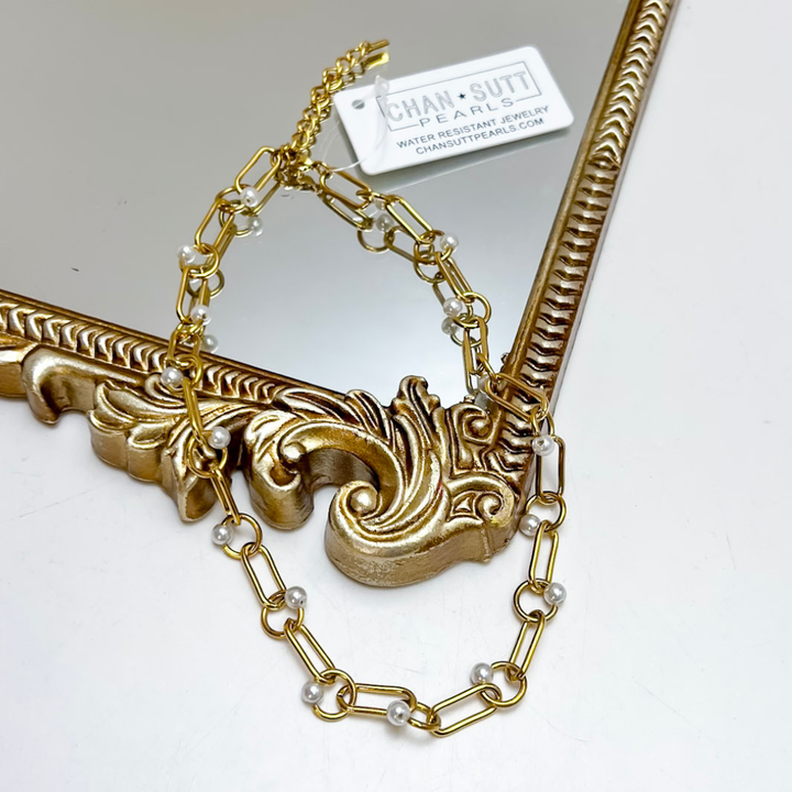 CHANSUTT PEARLS | The Jennifer Chain Necklace in Gold and Pearl