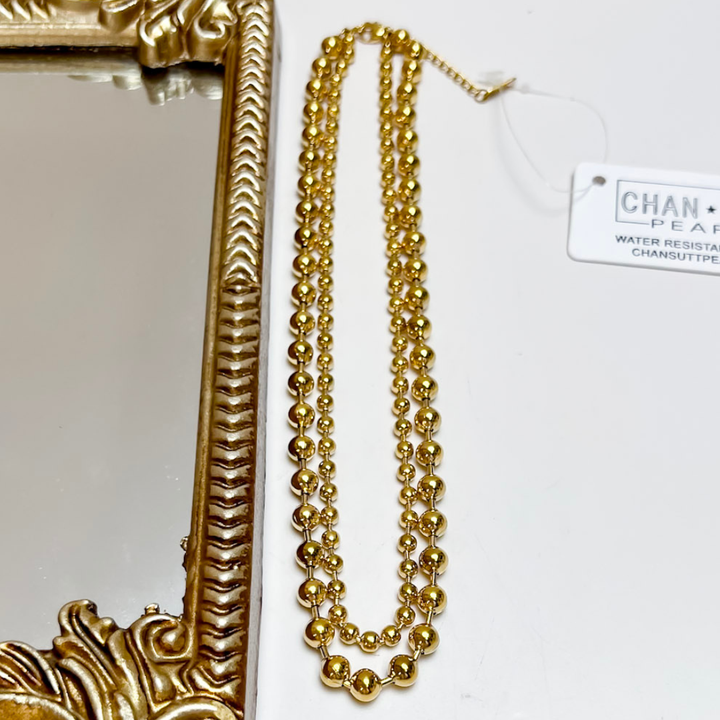 CHANSUTT PEARLS | XL Beaded Necklace in Gold