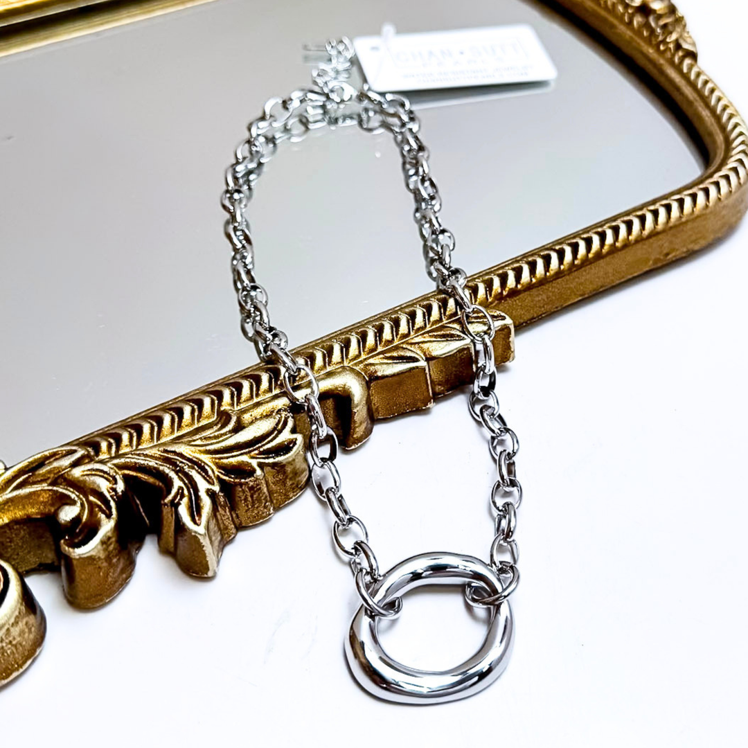 CHANSUTT PEARLS | The Scotty Chain Link Necklace in Silver
