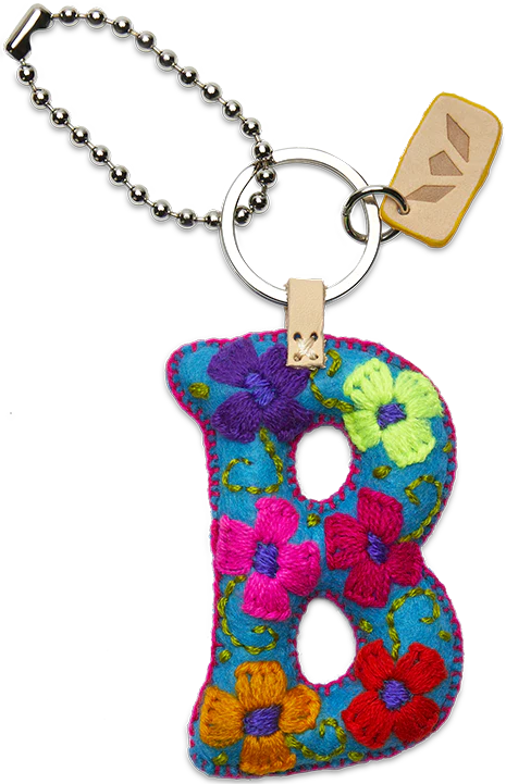 Consuela | Turquoise Felt Letter Charms - Giddy Up Glamour Boutique