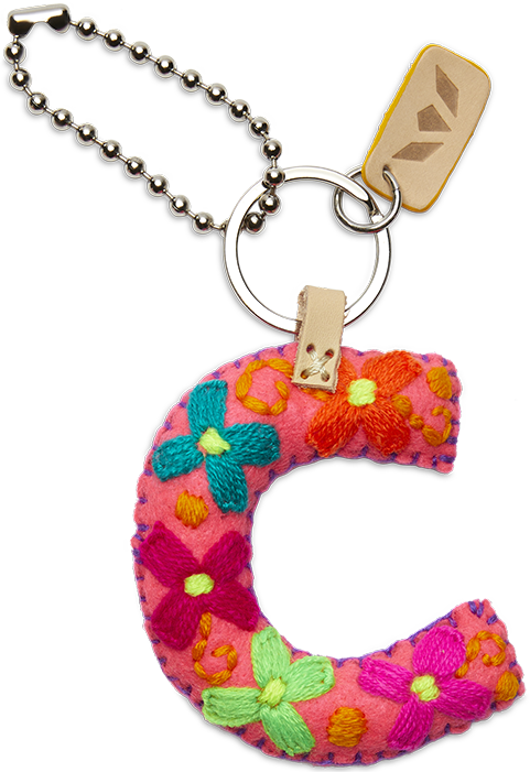 Consuela | Pink Felt Letter Charms - Giddy Up Glamour Boutique