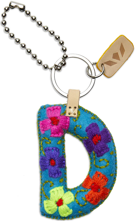Consuela | Turquoise Felt Letter Charms - Giddy Up Glamour Boutique