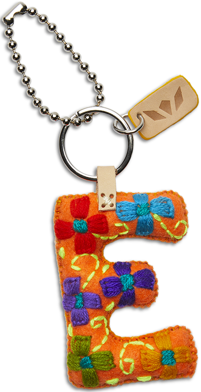 Consuela | Orange Felt Letter Charms - Giddy Up Glamour Boutique