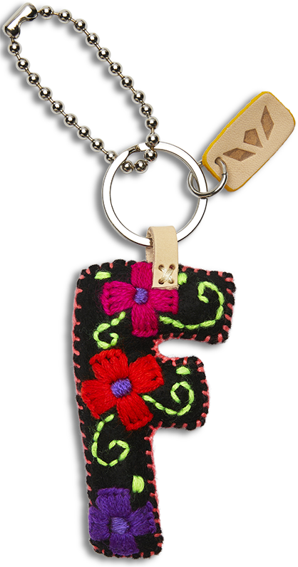 Consuela | Black Felt Letter Charms - Giddy Up Glamour Boutique