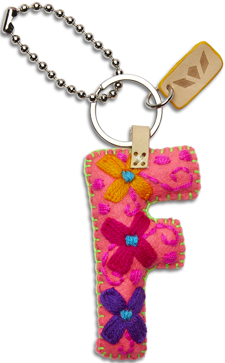 Consuela | Pink Felt Letter Charms - Giddy Up Glamour Boutique