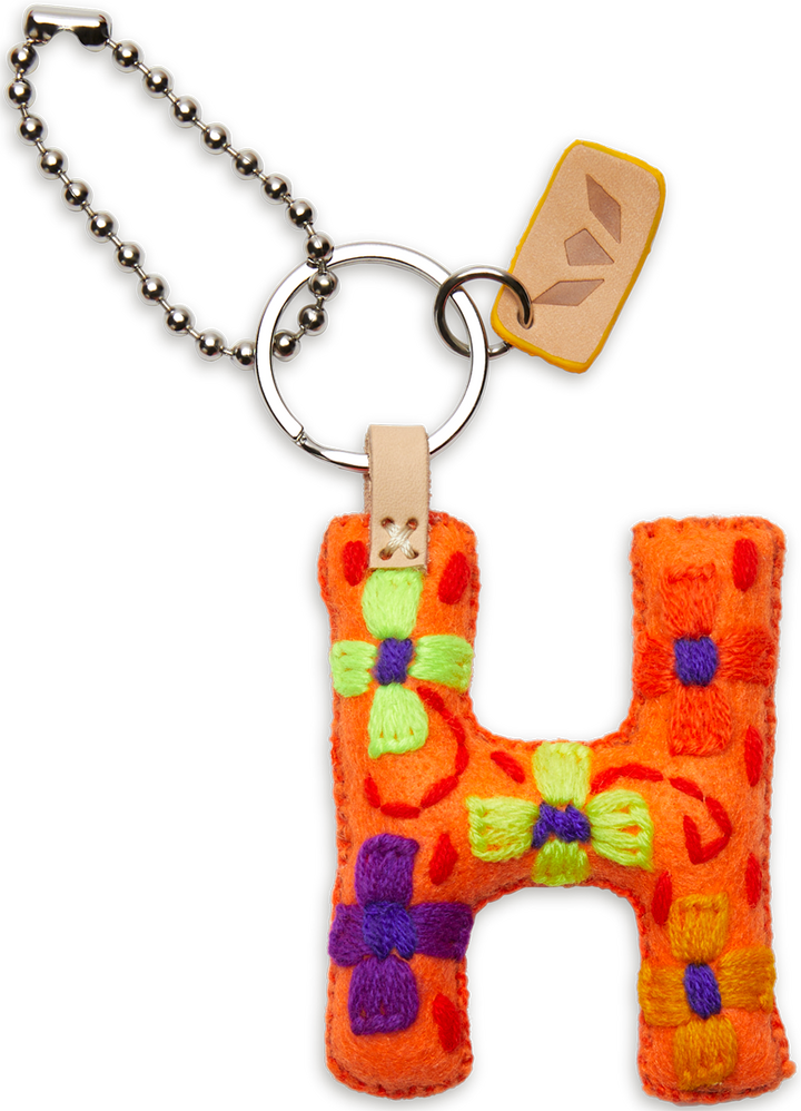 Consuela | Orange Felt Letter Charms - Giddy Up Glamour Boutique