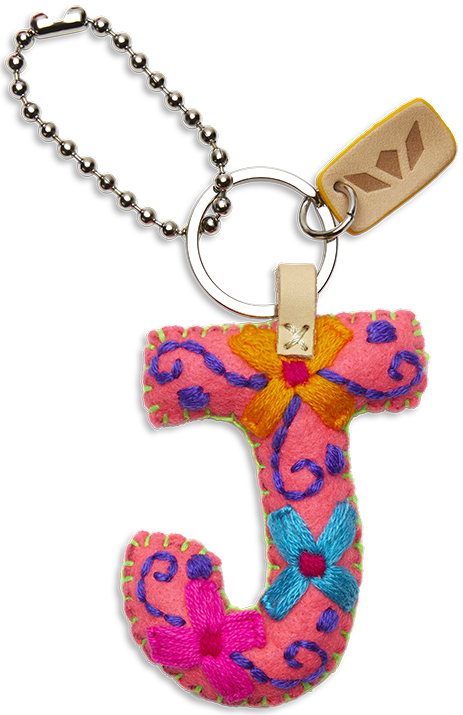 Consuela | Pink Felt Letter Charms - Giddy Up Glamour Boutique