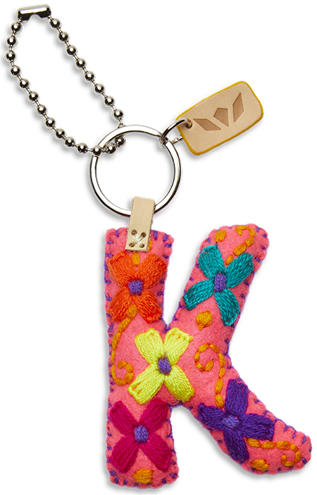 Consuela | Pink Felt Letter Charms - Giddy Up Glamour Boutique